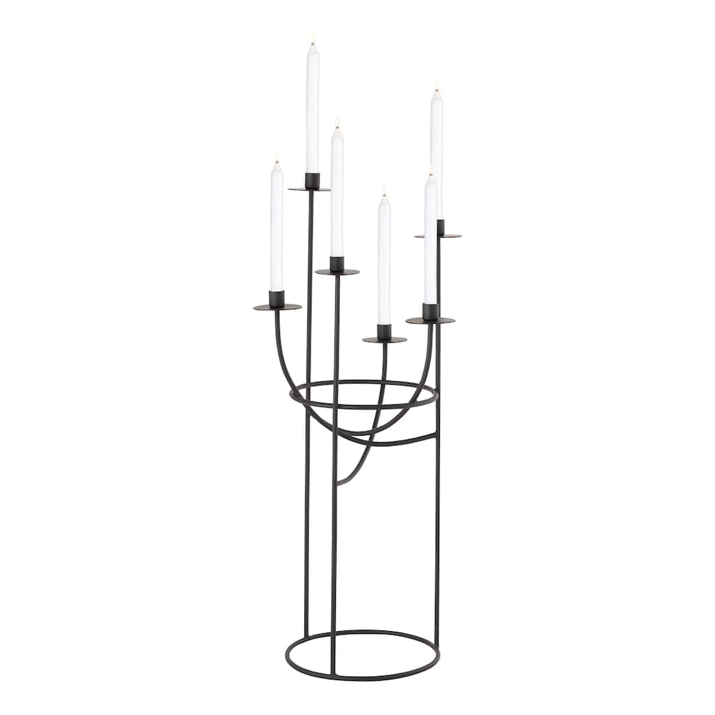 Atlas Friends Sculptural Metal Taper Candleholder - 30.5 inch H