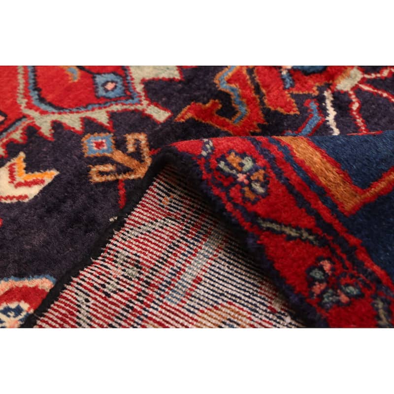 ECARPETGALLERY Hand-knotted Anatolian Vintage Dark Navy Wool Rug - 4'9 x 8'5