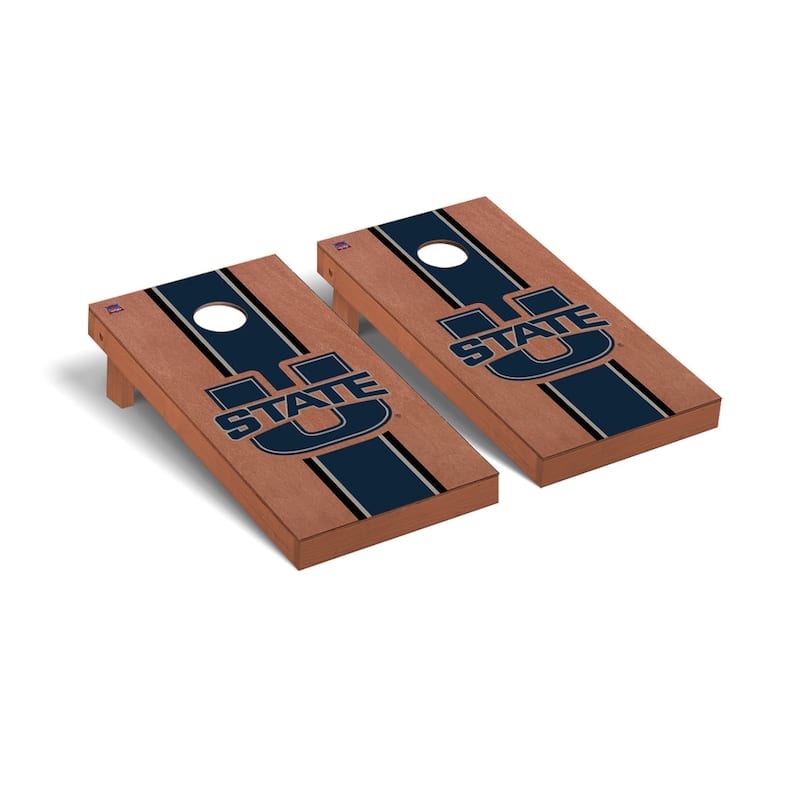 Utah State Aggies Rosewood Cornhole Board Set