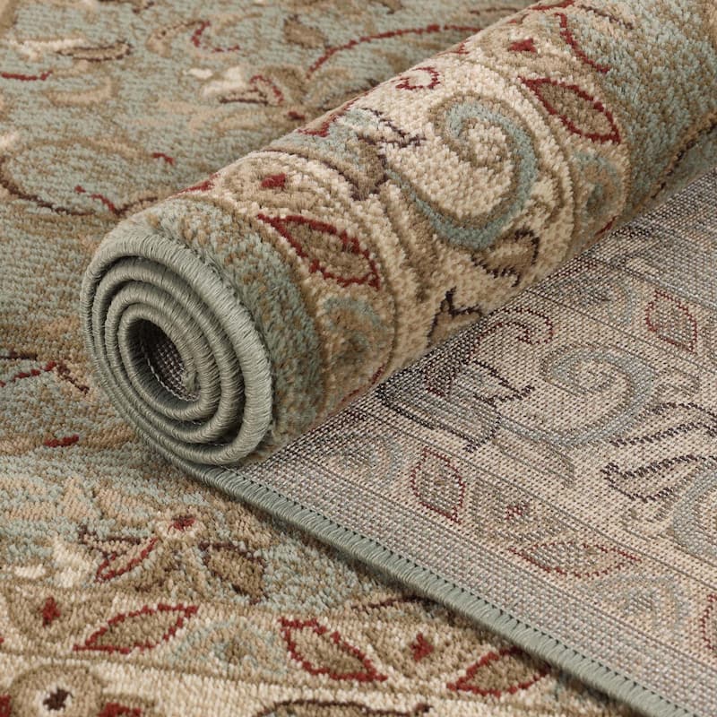 Superior Heritage Traditional Floral Scroll Indoor Area Rug