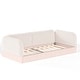 preview thumbnail 54 of 124, Bonwell Upholstered Teddy Fleece Montessori Floor Bed with Half-Enclosed & Curved Guardrails for Kids by GDFStudio