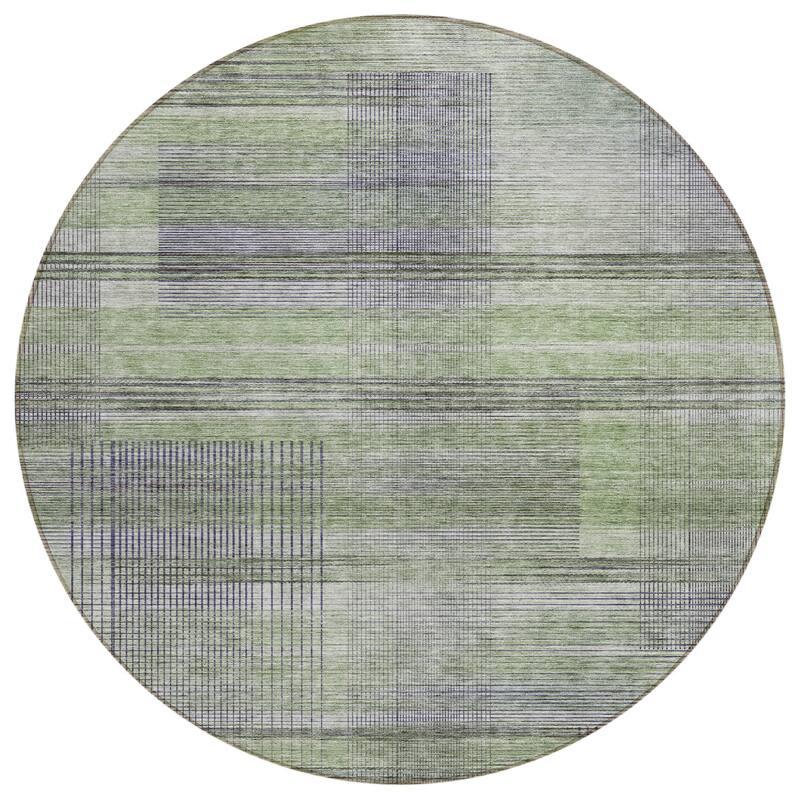HomeRoots Striped Transitional Rectangle Outdoor Rug