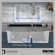 preview thumbnail 16 of 60, Karran 33" Top Mount Large/Small Bowl Quartz Kitchen Sink Kit - 33" x 22" x 9"