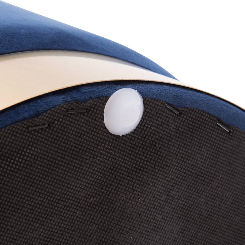 Small Round Velvet Ottoman Upholstered Foot Stool