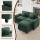 preview thumbnail 86 of 109, Modular Cloud Chenille Sectional Sofa with Ottomans, Deep Seat Convertible L-Shaped or U-Shaped Couch