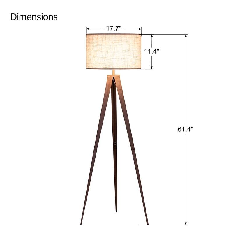 ROSEN GARDEN Floor Lamp, Modern Reading Light, Bulb Not Included
