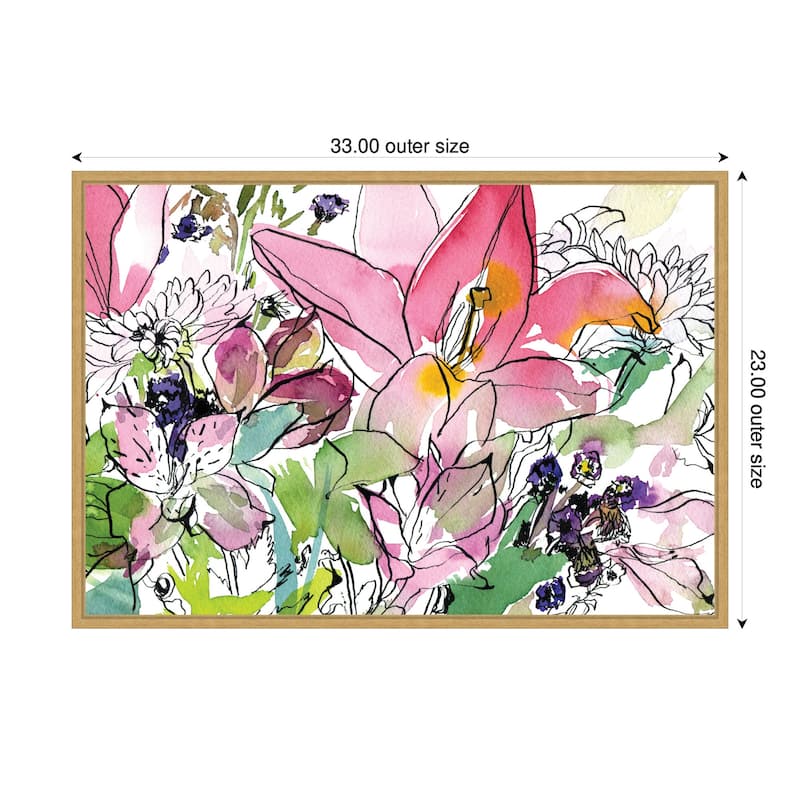 Kate and Laurel Sylvie Compassion Framed Canvas by Janet Meinke-Lau
