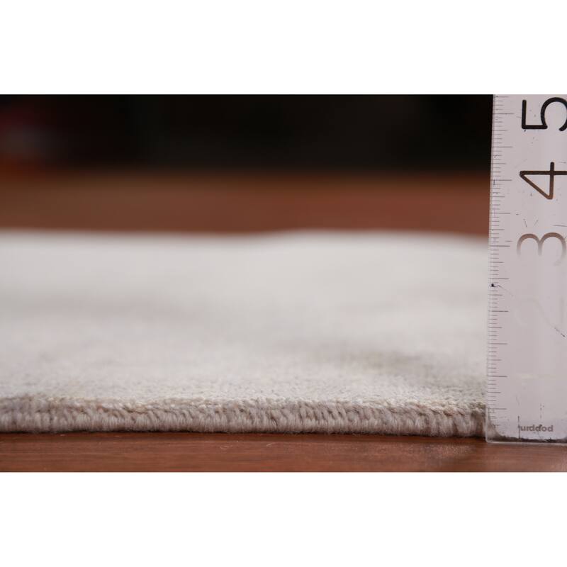 Hand Knotted Oriental 100% Wool Carpet Modern Solid Greys & Charcoal Gabbeh Runner Rug - 10' 1'' X 3' 0''