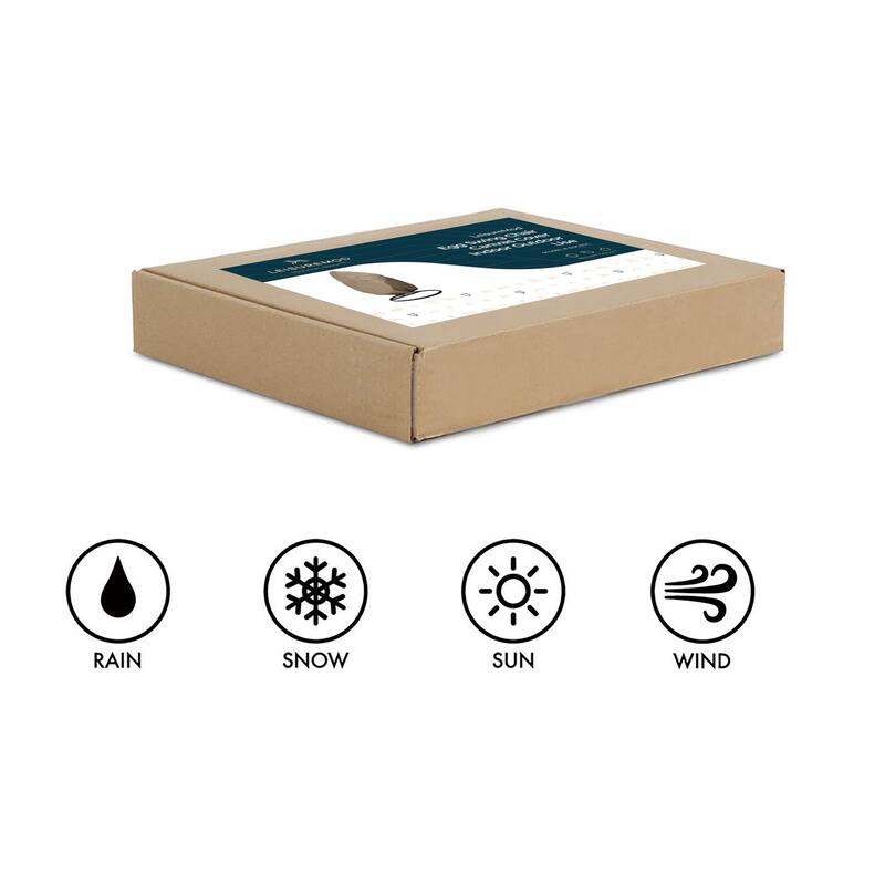 Swing Egg 600D Oxford Fabric Outdoor Chair Cover with Waterproof PVC Lining - Foldable Single/2-Person Hanging Egg Swing Cover