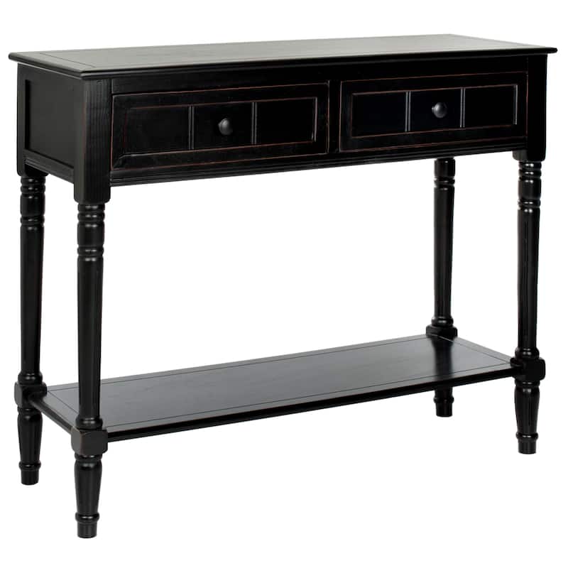 SAFAVIEH Camilla Grey 2-Drawer Console Table - 35.8" x 13.8" x 29.5" - 36"W x 14"D x 30"H