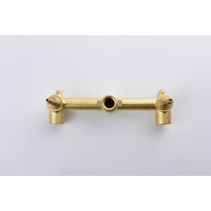 Wall Mounted Bathroom Sink Faucet with Cross Design Handle, Prevents Rust, Corrosion, Anti Fingerprint