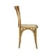 preview thumbnail 6 of 38, Colmar Classic Traditional X-Back Wood Rattan Dining Chair, Natural (Set of 2) by JONATHAN Y