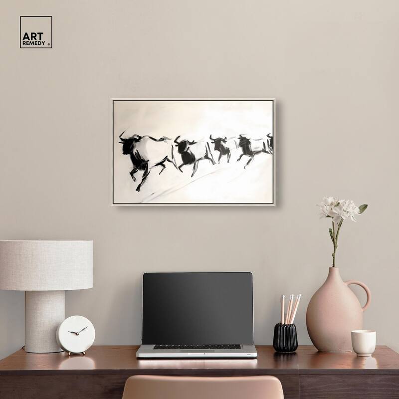 Bovine II Canvas by Art Remedy