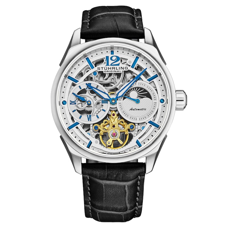 Vanguard 1019 Dual Time Automatic 42mm Skeleton - Silver