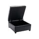 preview thumbnail 19 of 24, Porthos Home Jara Faux Leather Flip Top Square Storage Ottoman