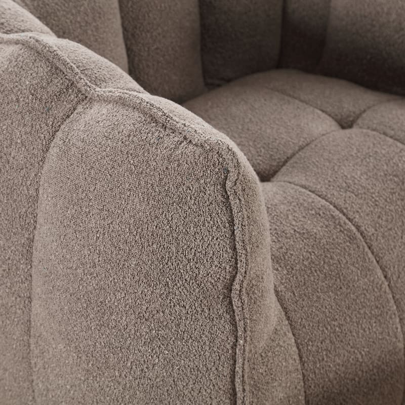 Soft Bean Bag Lazy Sofa with Footstool for Living Room and Bedroom