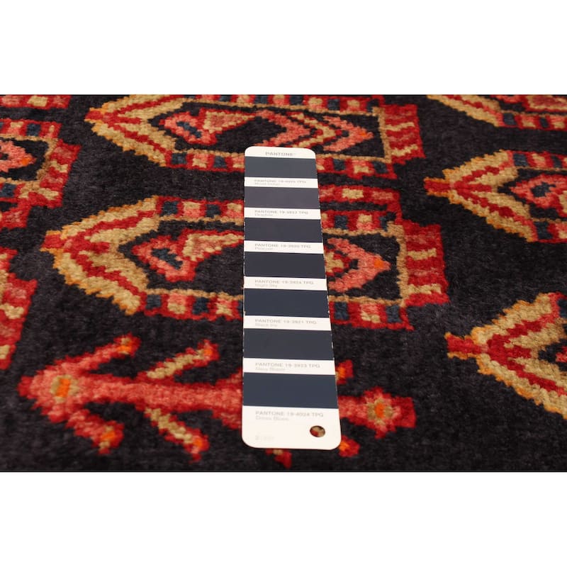 ECARPETGALLERY Hand-knotted Andelz Navy Wool Rug - 4'5 x 6'7