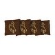 preview thumbnail 1 of 1, Wyoming Cowboys Brown Cornhole Bags All-Weather Resin Filled