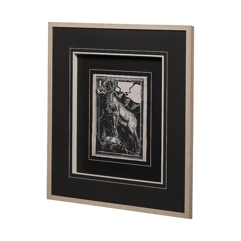 Linocut I Framed Art Print