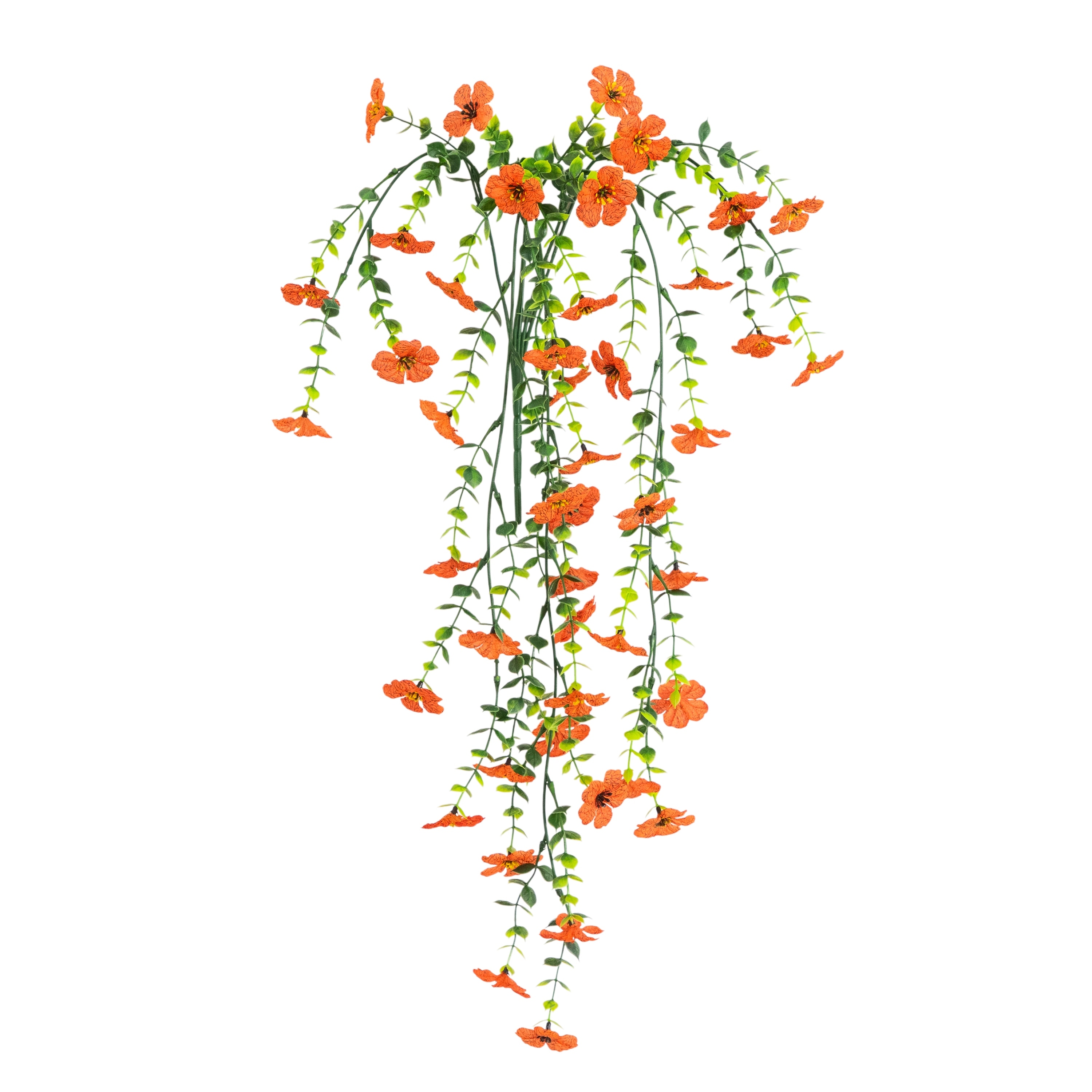 31-in UV Resistant Artificial Daisy Hanging Plant - Set of 6