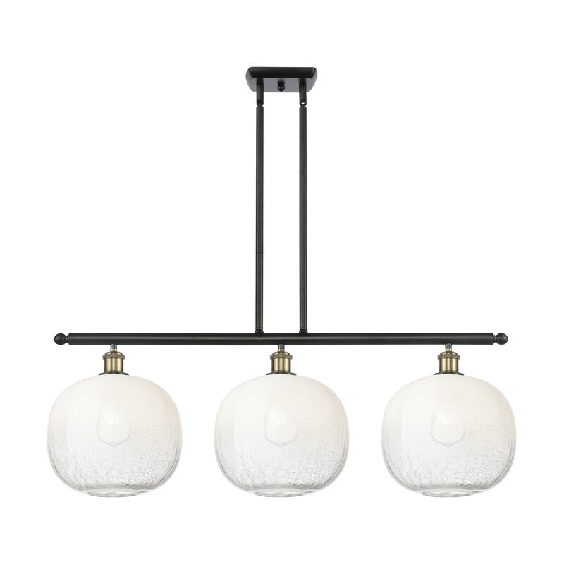 Innovations Lighting Endless Possibilities Ballston - Brookhaven Sphere - 3 Light 37" Stem Hung Island Light
