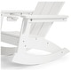 preview thumbnail 44 of 73, Laguna Kids Outdoor Poly Adirondack Rocking Chair with Cup Holder (Set of 2)