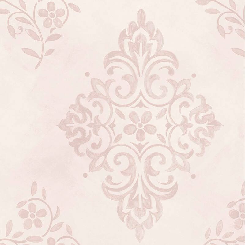 Shabby Chic by Rachel Ashwell Diamond Motif Pink Wallpaper