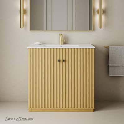 Lafayette 36" Bathroom Vanity In Natural Oak - 36
