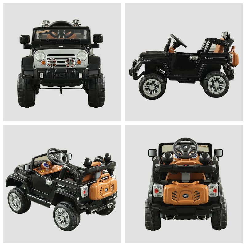 Kids 12V Off-Road Electric Truck with Remote Control, MP3, and Working Headlight