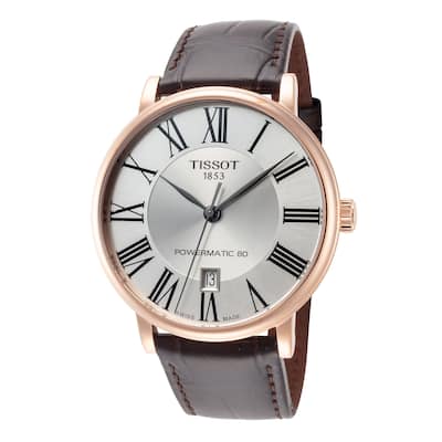 Tissot Men's Carson 40mm Automatic Watch T1224073603300 - Silver - N/A