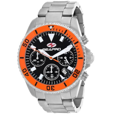 Seapro Men's Scuba 200 Chrono Black Dial Watch - SP4353 - 6 (36)