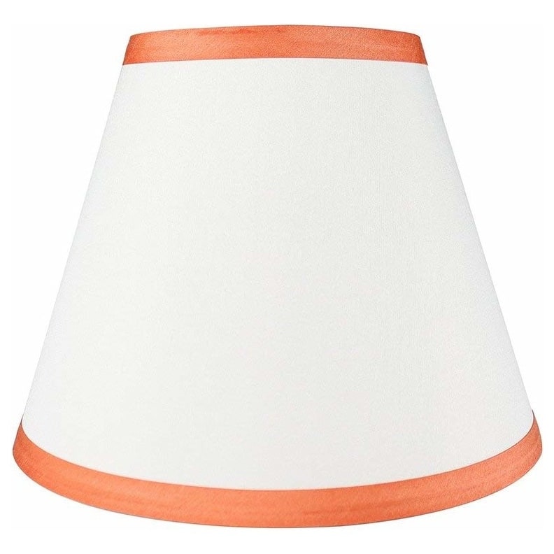 Hardback Faux Silk Conical Lamp Shade, 5 inch Top, 9 inch Bottom, 7 inch Slant