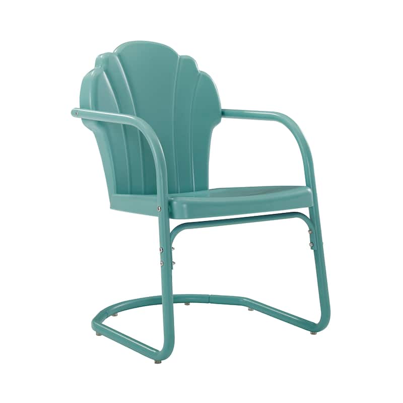 Crosley Tulip 2Pc Outdoor Metal Armchair Set - 24.5"W x 20.5"D x 32.88"H