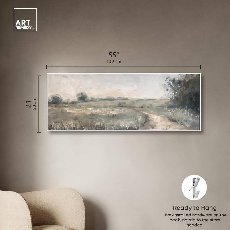 To the Meadow Panoramic Canvas by Art Remedy