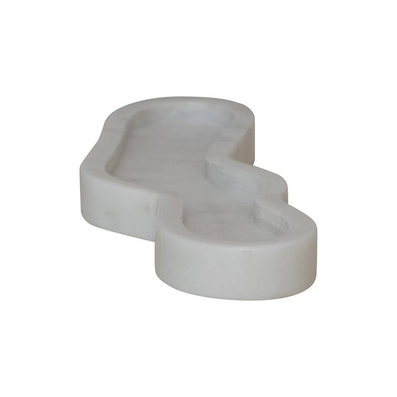 Marble Cracker Dish - 12" L x 3.75" W