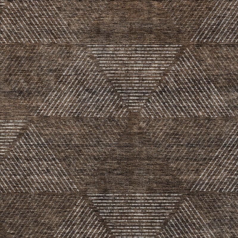 HomeRoots Geometric Transitional Rectangle Outdoor Rug