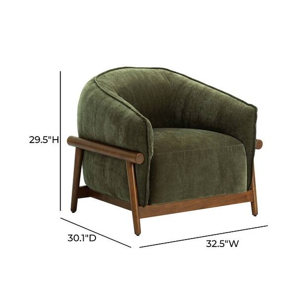 Piedmont Upcycled Chenille Accent Chair