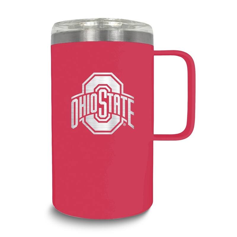 Collegiate Ohio State University Stainless Steel 18 Oz. Hustle Mug with Lid