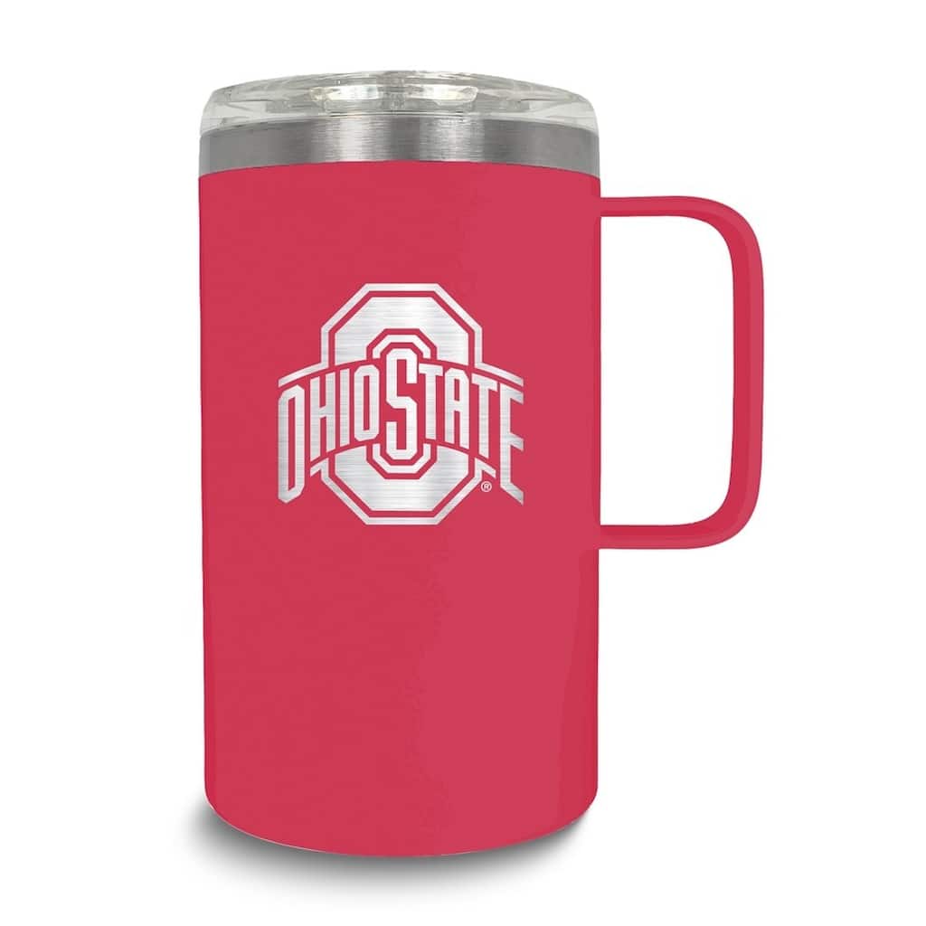 Collegiate Ohio State University Stainless Steel 18 Oz. Hustle Mug with Lid