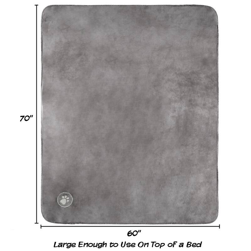 Waterproof Blanket for Dogs and Cats - Reversible Throw for Couch, Bed, or Car