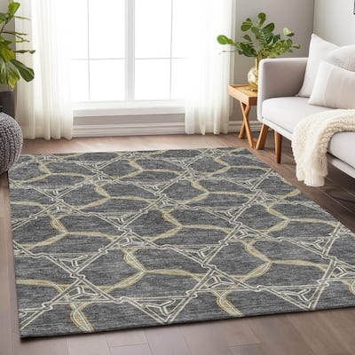 Premium Washable Super Soft Modern Tangle Mayfield Rug