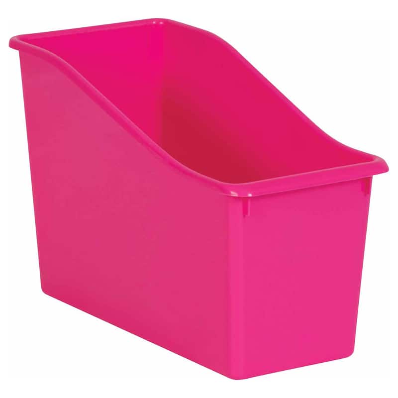 Teacher Created Resources Pink Plastic Book Bin, Pack of 6