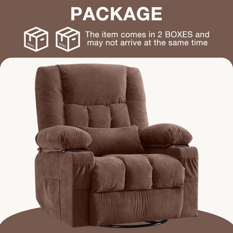 Ergonomic Lounge Chair with Vibration Massage Heat and Rocking