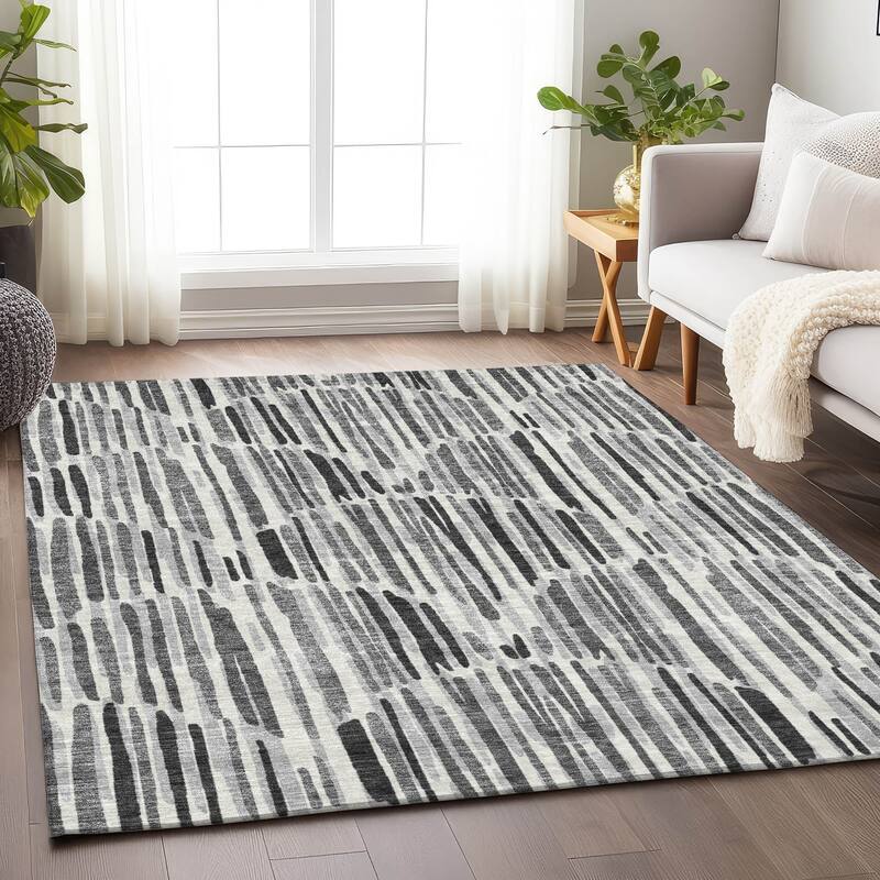 Premium Washable Super Soft Modern Ombre Mayfield Rug - Gray - 5' x 7' 6" - Rectangle