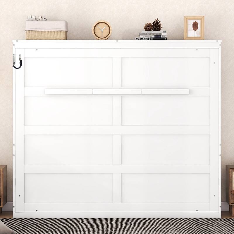 Murphy Bed Wall Bed(Full Size And Queen Size) - White - Queen