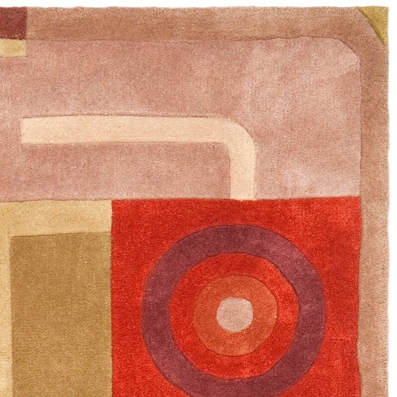 SAFAVIEH Handmade Rodeo Drive Niang Mid-Century Modern Abstract Wool Rug