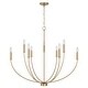 preview thumbnail 1 of 2, Ansley 9-Light Chandelier - 35.25"W x 32.50"H