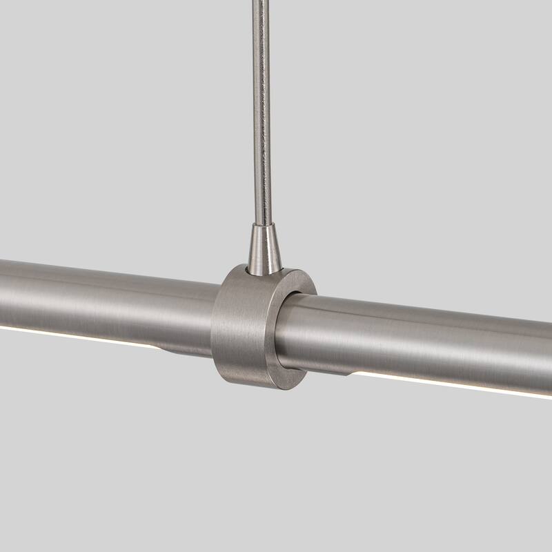 Modern Minimalist 3-Light LED Linear Chandelier Kitchen Island Pendant Light - 47.2"