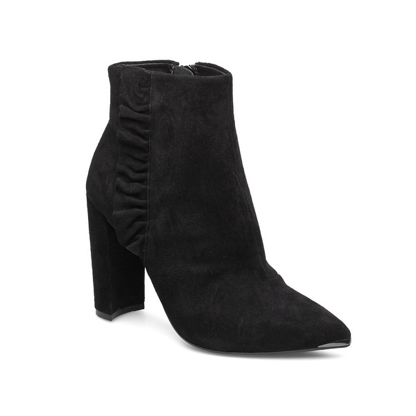 Ted Baker Women's Suede Leather Frillis Bootie Black. Opens flyout.