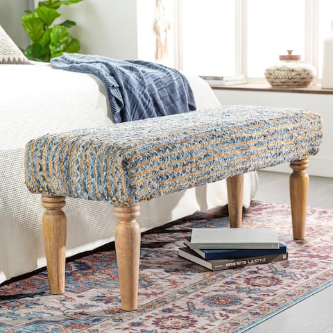 Artistic Weavers Aanya Modern Upholstered Bench - 19"H x 47"W x 16"D